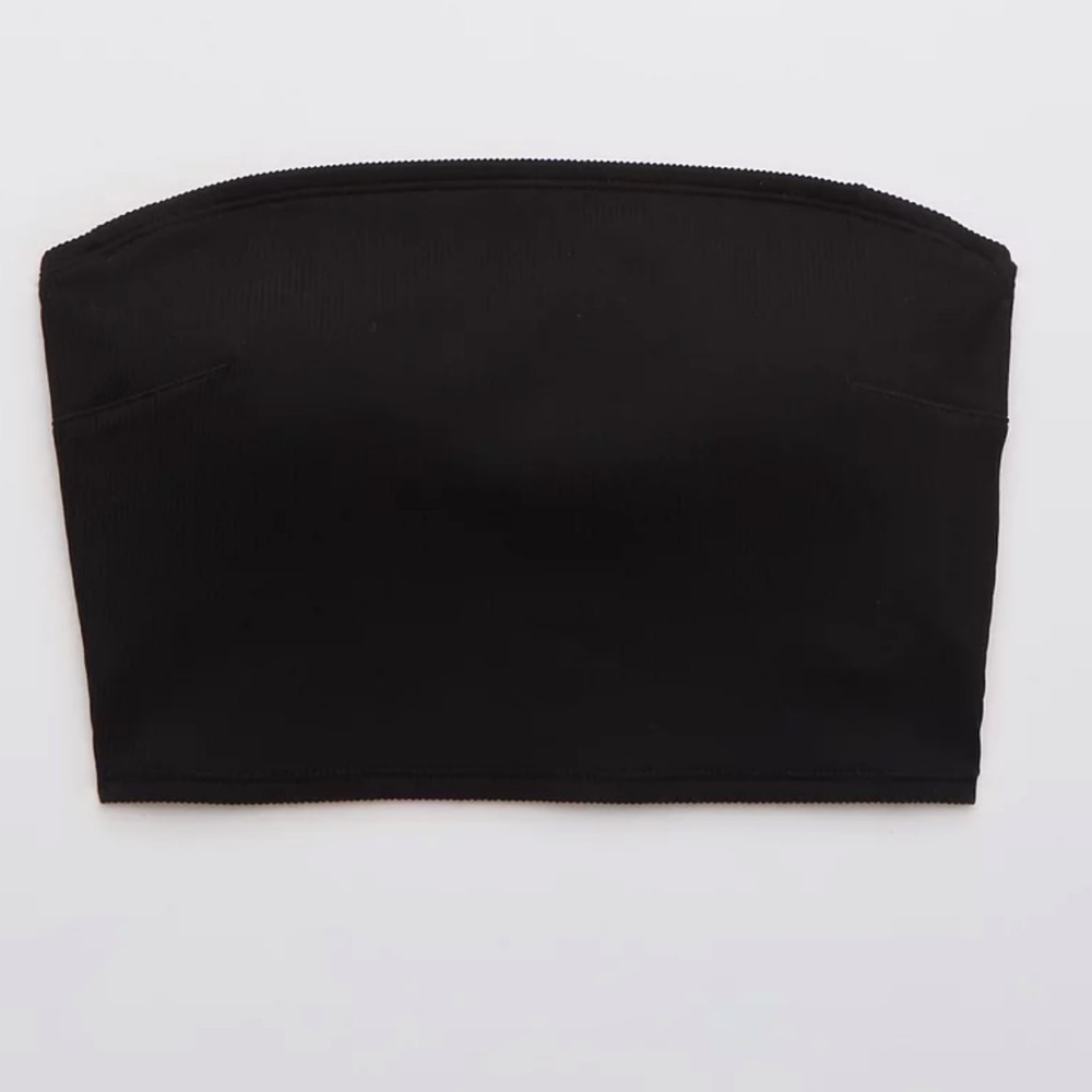 Aerie Black Bandeau Bikini Top